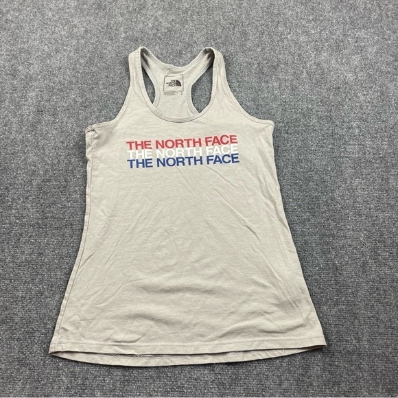 THE NORTH FACE Women’s red, white, blue logo tank top size: Small - Picture 1 of 7